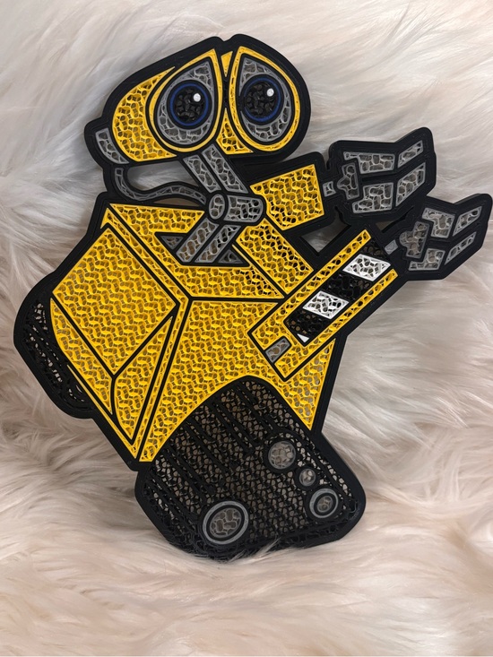 Hand Crafted Other - Space Robot Character Pin Board 3-D Printed